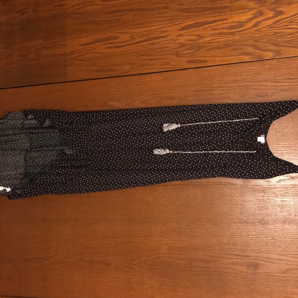 Long black pock-a dotted dress 🖤- From Target